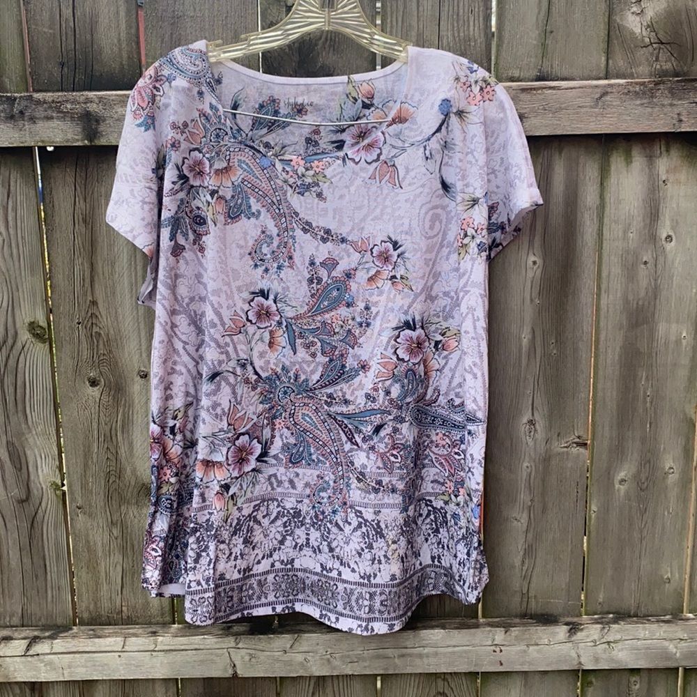 Style & Company floral top sz. L
